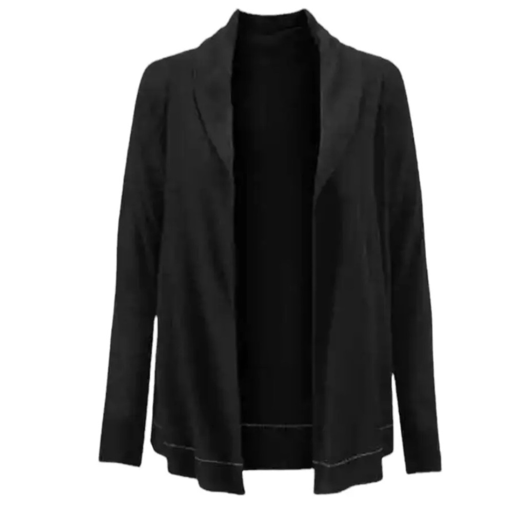 Cabi Black Winsome Open Cardigan Size Small